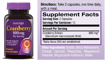 Natrol Cranberry Dietary Supplement - 1880657