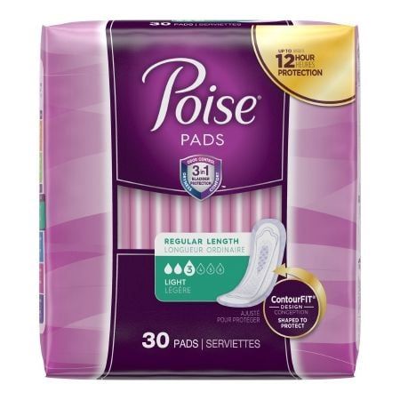 Poise Absorb-Loc Core Bladder Control Pad Light Absorbency