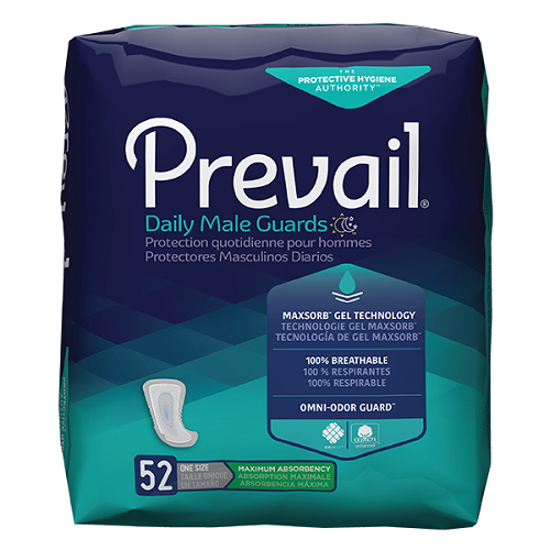 Prevail Male Guards: Maximum Absorbency for Discreet Comfort