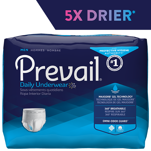 Prevail Pull-On Underwear for Men with Heavy Absorbency