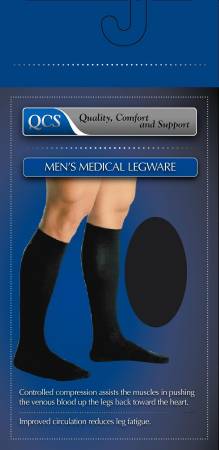 QCS Knee-high Compression Socks, Closed Toe