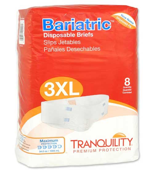 Tranquility Bariatric Brief 3X-Large Super Absorbency