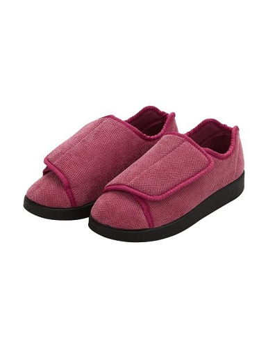 Womens Extra Extra Wide Easy Closure Slippers