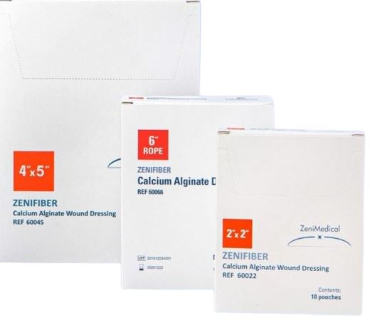 ZeniFIBER Calcium Alginate Wound Dressings