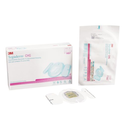 3M Tegaderm CHG IV Securement Dressing Antimicrobial Protection and