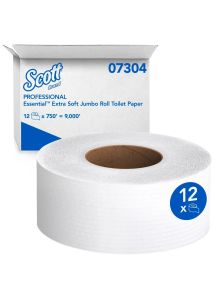 Kleenex Cottonelle JRT Toilet Tissue 3.7 Inch X 750 Foot - 7304