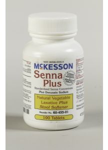 Senna Plus Docusate Sodium 50 mg Laxative by McKesson