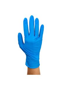 Safe-Touch Textured Fingertips Nitrile Exam Gloves - Powder Free Large - 2512