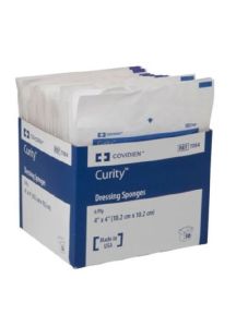 EXCILON 7083 AMD Antimicrobial Sponges Nonwoven 3x4 Inch 6 Ply Sterile