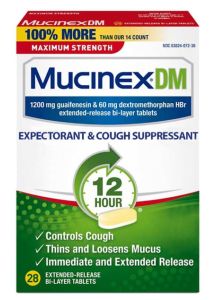 Mucinex DM Maximum Strength Extended-Release Bi-Layer Tablets