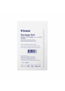 Dukal 645 Cotton Gauze Bandage Roll 4 In x 4 Yds 6 Ply Sterile