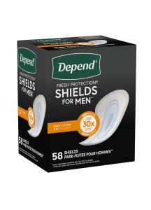 Depend Shields for Men - Light Absorbency Bladder Control Pads, Disposable Pads for Drips and Dribbles