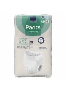 Abena junior pants xs2 next to packaging