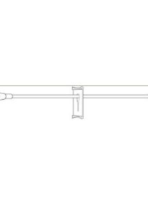 Baxter Non-DEHP Extension Set 2N8374 - 8 Inch, Male Luer Lock, Needleless Port