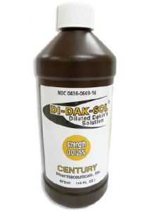 Di-Dak-Sol Diluted Dakin's Solution 16 oz. Bottle - 0436-0669-16