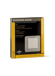 Medline Bordered Gauze Adhesive Island Wound Dressings - MSC3266