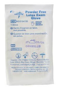 Medline Sterile Powder-Free Latex Exam Gloves