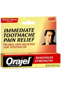 Orajel 0.42 Oz. Oral Pain Reliever Gel Tube | Instant Relief from Toothache Pain