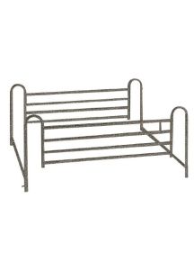Deluxe Full Length Hospital Bed Side Rail, Brown Vein - 15001ABV