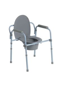 Steel Folding Frame Commode