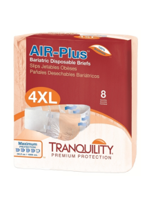Tranquility Air Plus Bariatric Brief 4 to 5X-Large Maximum Absorbency