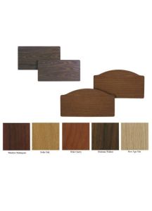 Zenith Headboard/Footboard with Embedded Staff Control - Wild Cherry Finish