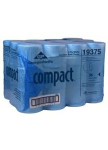 Georgia-Pacific Compact Coreless Toilet Paper, 2-ply, White 4-inch Rolls