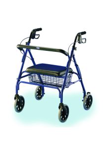 Invacare Bariatric Rollator with Carry Pouch and Extra Wide Seat (500 lb Capacity)