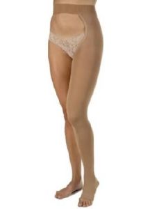 Jobst Chap Style 20-30 mmHg Compression Stockings, Open Toe Medium, Right Leg - 114673