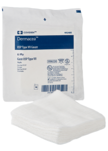 Dermacea 441405 Non-Woven Sterile Sponges, 4x4 Inch, 6-Ply - Covidien