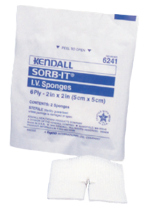 SORB-IT 6241 IV Sponges 2x2 Inch 6 Ply - Sterile