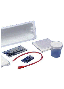 Kenguard Urethral Catheter Insertion Tray with 14 French Red Rubber Catheter