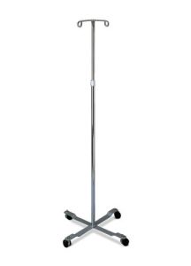 Medline Chrome Four Leg IV Pole MDS80441