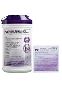 Super Sani-Cloth Disinfectant Wipes, Effective Against 30 Microorganisms in 2 Minutes