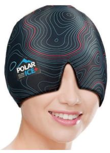 Polar Ice Hot / Cold Relief Cap, Gray - One Size Fits Most