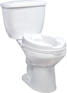 Raised Elevated Toilet Seat with Lock