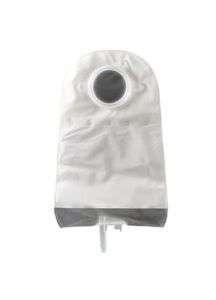 Urostomy Pouch with Fold Over Tab Transparent with 1-Sided Comfort Panel 9 Inch