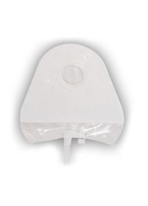 Little Ones Two-Piece Standard Urostomy Pouch Transparent with 1-Sided Comfort Panel