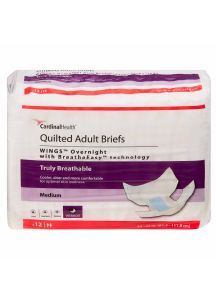 Wings Overnight Quilted Adult Briefs