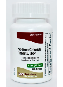 Westminster Pharmaceuticals Sodium Chloride Tablets, USP - 1 Gram