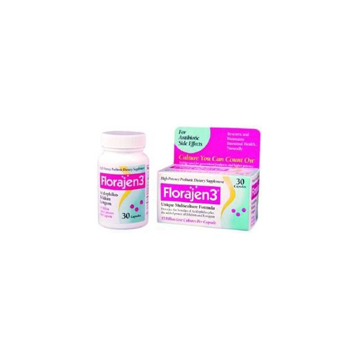 Florajen Multiculture DrugFree Probiotic Supplement 10X Benefits