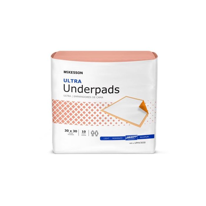 McKesson Ultra Disposable Underpads - Heavy Absorbency for Superior  Protection