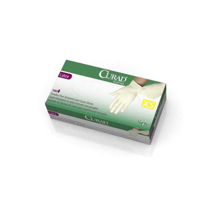 CURAD PowderFree Textured Latex Exam Gloves CUR8103