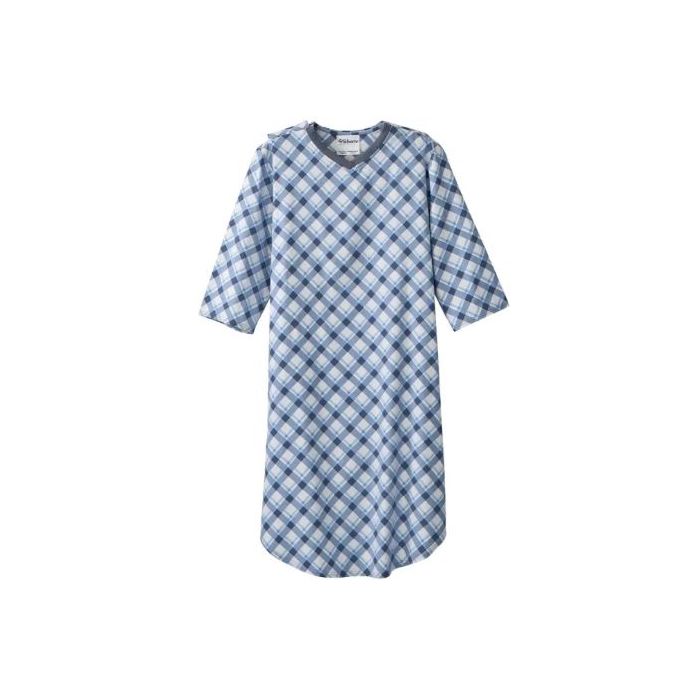 Buy DMI Hospital Gown, Poly-Cotton Patient Gown with Back Snaps, Machine  Washable, Unisex, One Size Fits up to 2XL, Blue Online at desertcartINDIA