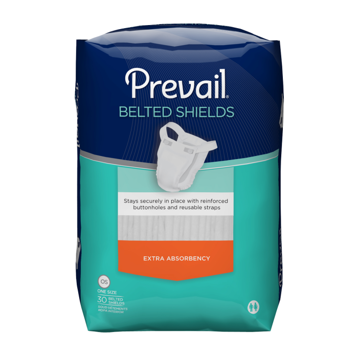 Prevail Belted Shields with Reusable Button Straps - Incontinence  Undergarments | Blowout Medical