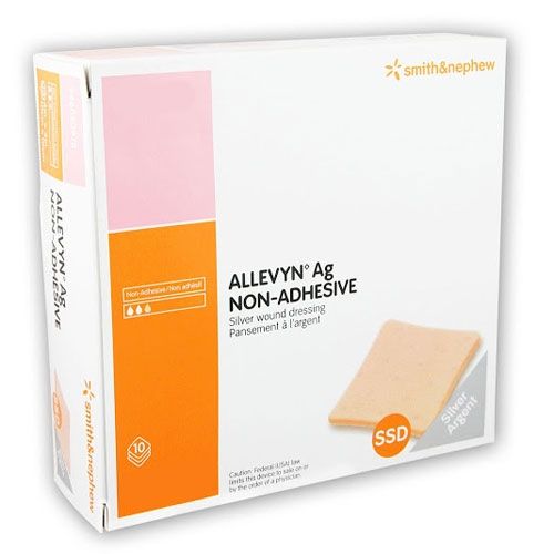 allevyn ag adhesive silver dressing ALLEVYN Ag Non-Adhesive Absorbent Silver Barrier Dressing