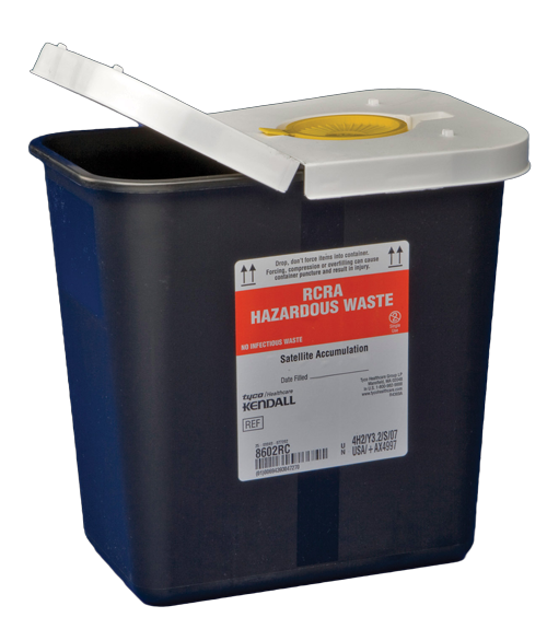 2 Gallon Black SharpSafety Waste Container with Snap Cap 8602RC