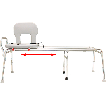Toilet-to-Tub Sliding Transfer Bench - XX-Long