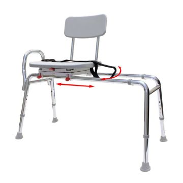 Swivel Sliding Transfer Seat Bench - Eagle Health