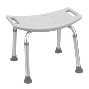 Deluxe Knockdown Aluminum Bathbench without Back 15.75 to 19.75 Inch - RTL12203KDR